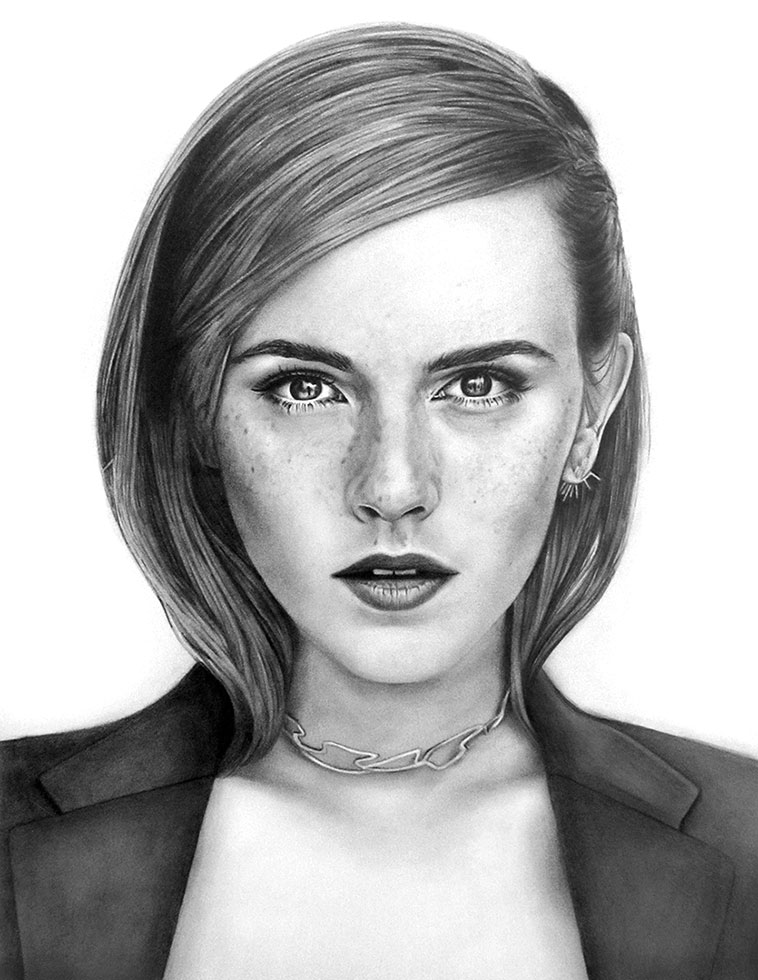 Cute Emma Watson Drawing - Drawing Skill